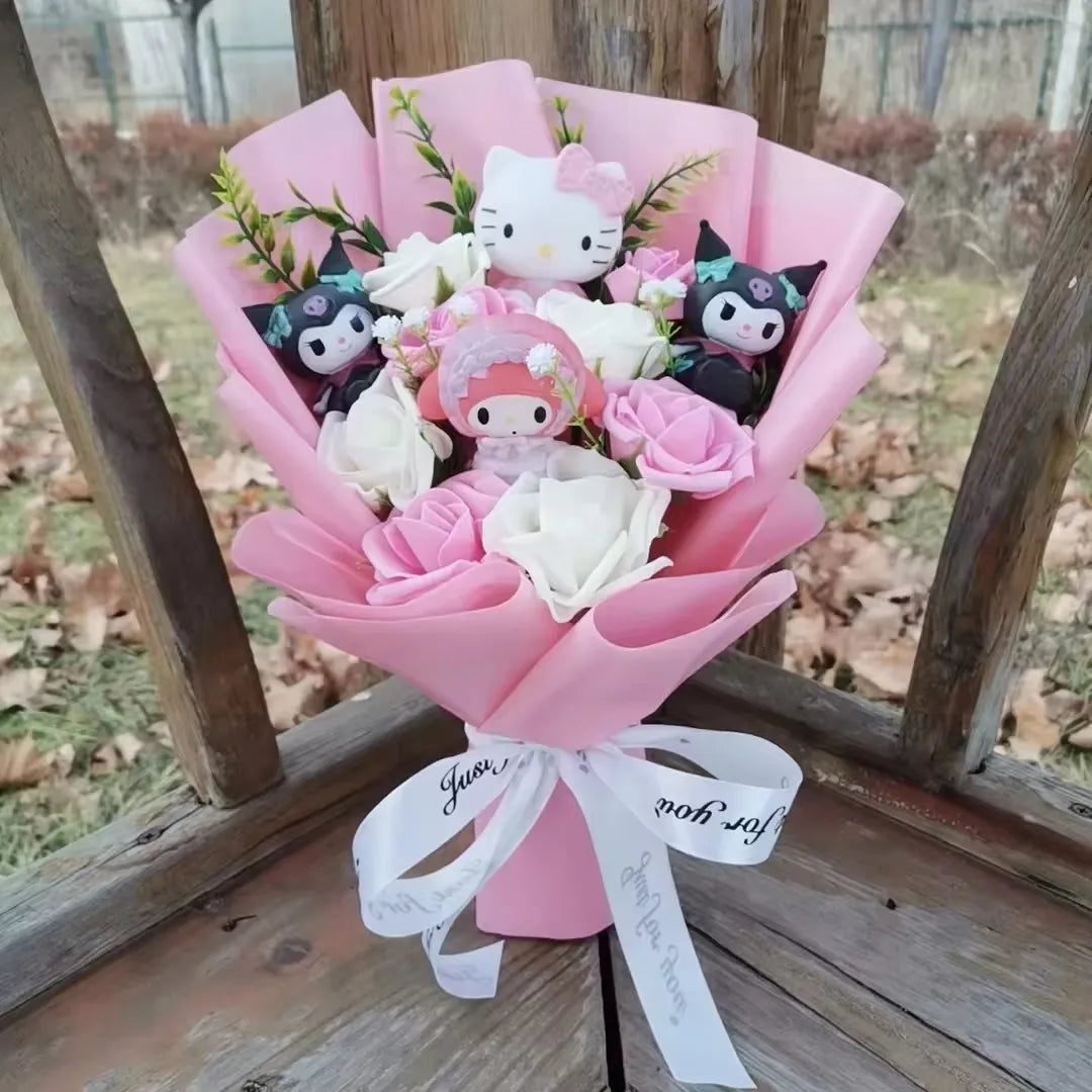 Hello Kitty Plush Flower Bouquet