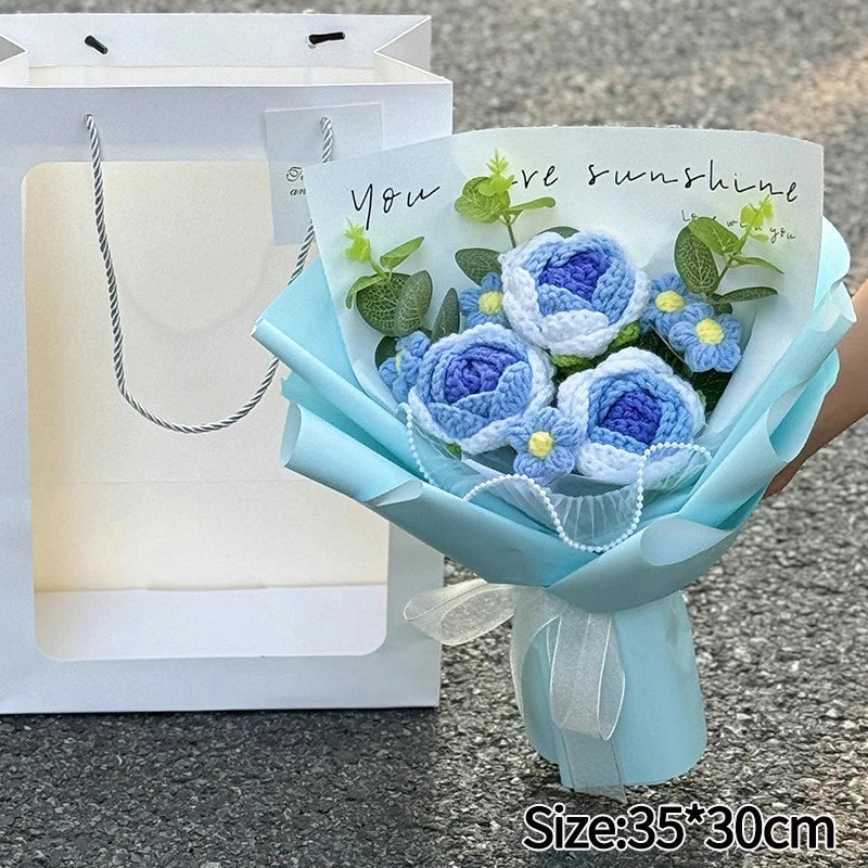 Handmade Crochet Flower Bouquet