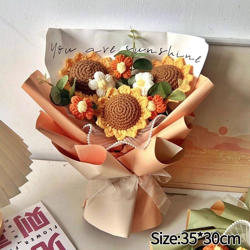 Handmade Crochet Flower Bouquet