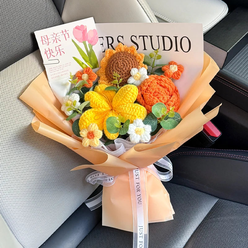Handmade Crochet Flower Bouquet