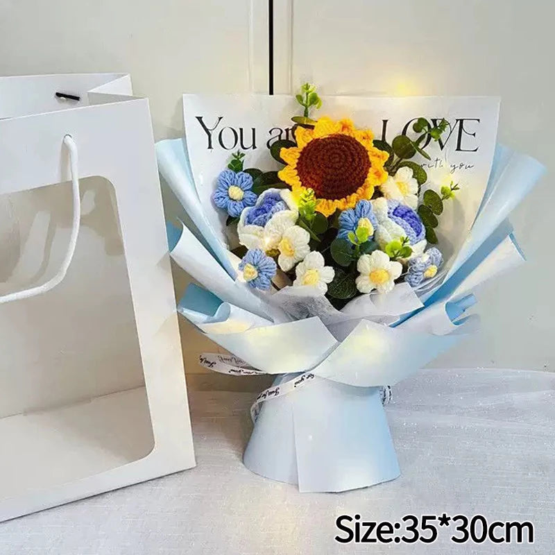 Handmade Crochet Flower Bouquet