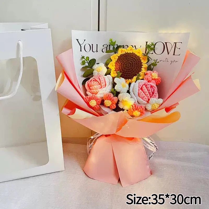 Handmade Crochet Flower Bouquet