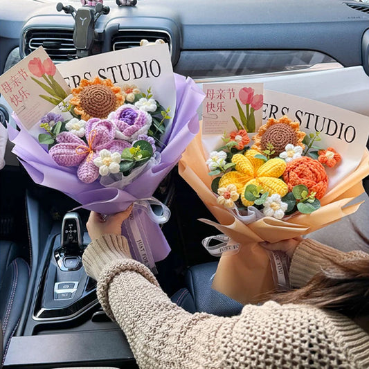 Handmade Crochet Flower Bouquet