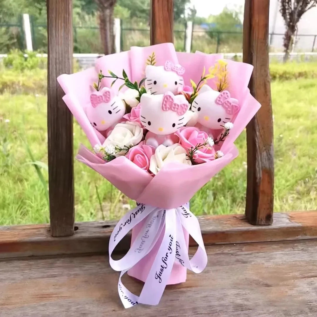 Hello Kitty Plush Flower Bouquet