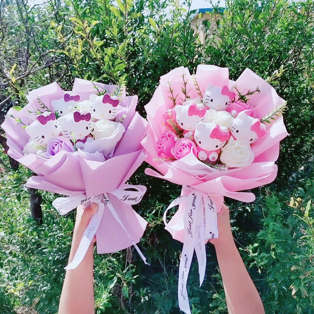 Hello Kitty Plush Flower Bouquet