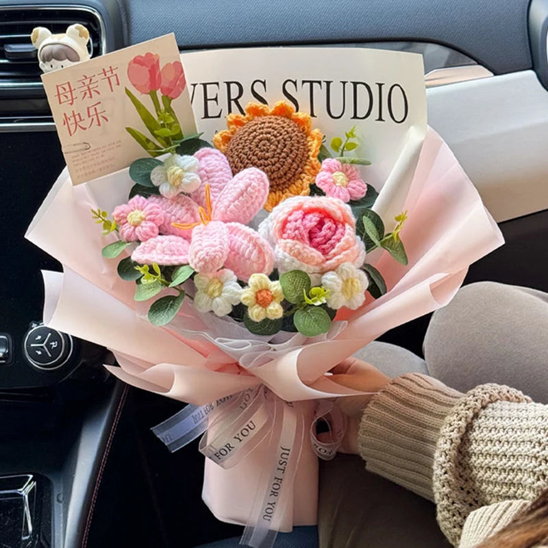 Handmade Crochet Flower Bouquet